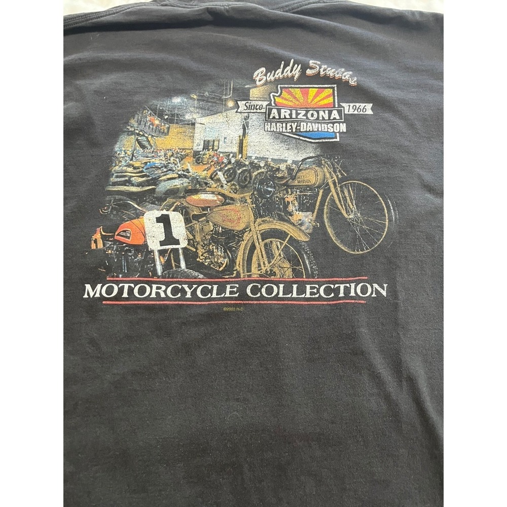 Vintage 2003 Harley Davidson Buddy Stubbs Arizona Long Sleeve Shirt Mens Large - Picture 6 of 8